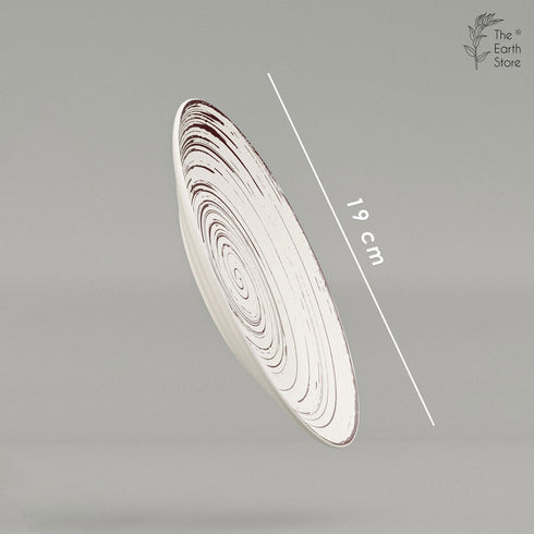Brown Spiral Dinner Set of 2 - The Earth Store - Dinner Plate